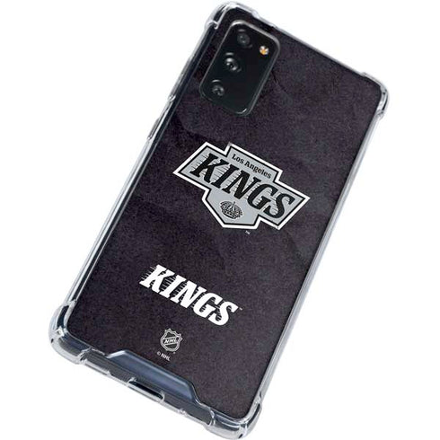 NHL Los Angeles Kings Distressed Galaxy S20 FE Clear Case