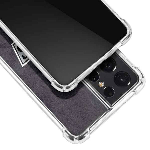 NHL Los Angeles Kings Distressed Galaxy S21 Ultra 5G Clear Case