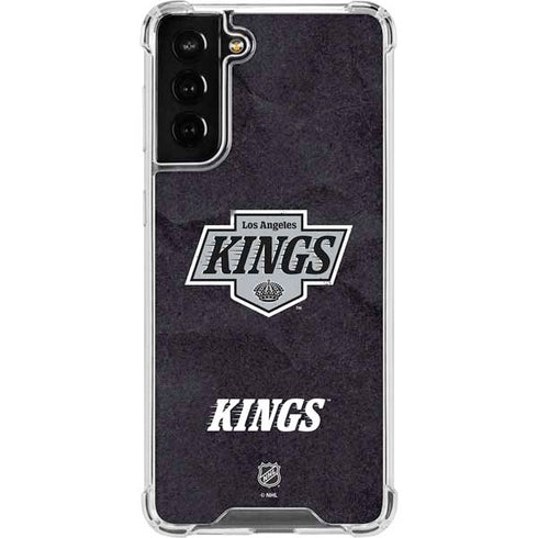 NHL Los Angeles Kings Distressed Galaxy S22 Plus Clear Case