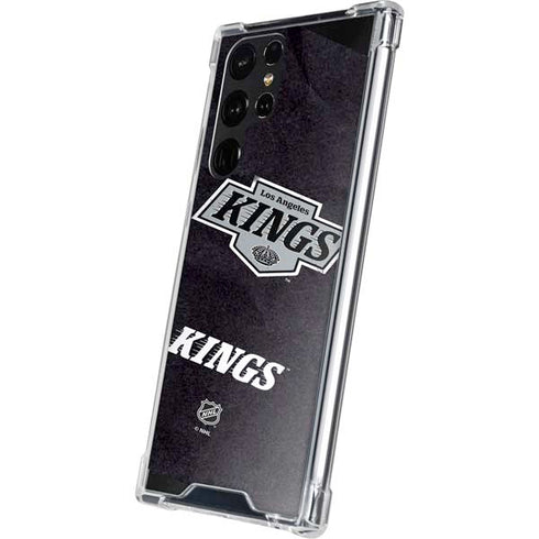 NHL Los Angeles Kings Distressed Galaxy S22 Ultra Clear Case