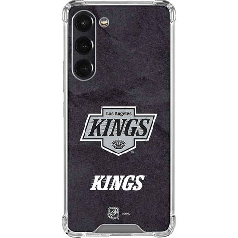 NHL Los Angeles Kings Distressed Galaxy S23 FE Clear Case