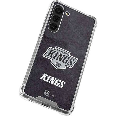 NHL Los Angeles Kings Distressed Galaxy S23 FE Clear Case