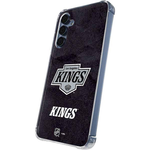 NHL Los Angeles Kings Distressed Galaxy S24 Clear Case