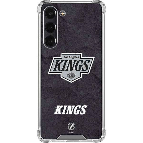 NHL Los Angeles Kings Distressed Galaxy S24 FE Clear Case