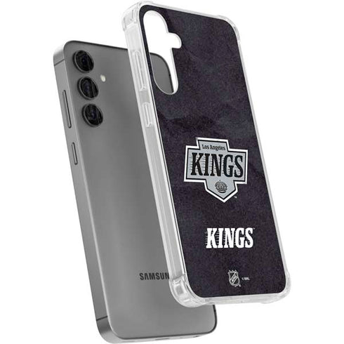 NHL Los Angeles Kings Distressed Galaxy S24 Plus Clear Case