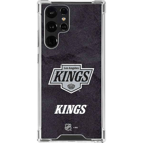 NHL Los Angeles Kings Distressed Galaxy S24 Ultra Clear Case