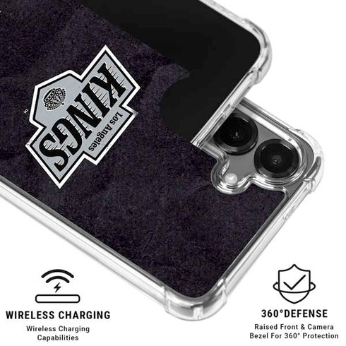 NHL Los Angeles Kings Distressed Galaxy S26 Plus Clear Case