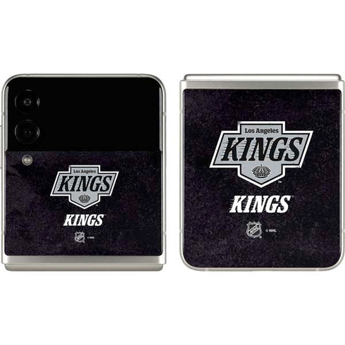 NHL Los Angeles Kings Distressed Galaxy Z Flip3 5G Skin