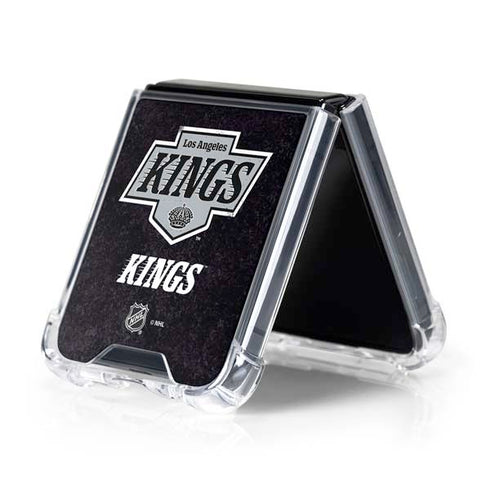 NHL Los Angeles Kings Distressed Galaxy Z Flip5 5G Clear Case