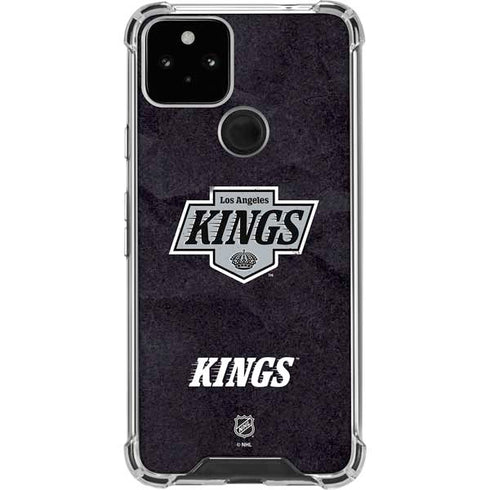 NHL Los Angeles Kings Distressed Google Pixel 5 Clear Case