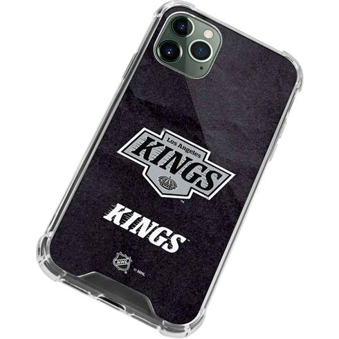 NHL Los Angeles Kings Distressed iPhone 11 Pro Max Clear Case