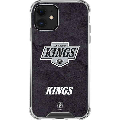 NHL Los Angeles Kings Distressed iPhone 12 Clear Case
