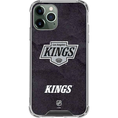 NHL Los Angeles Kings Distressed iPhone 12 Pro Clear Case