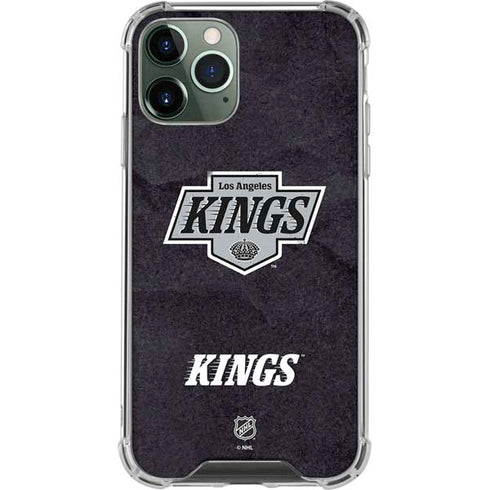 NHL Los Angeles Kings Distressed iPhone 12 Pro Max Clear Case