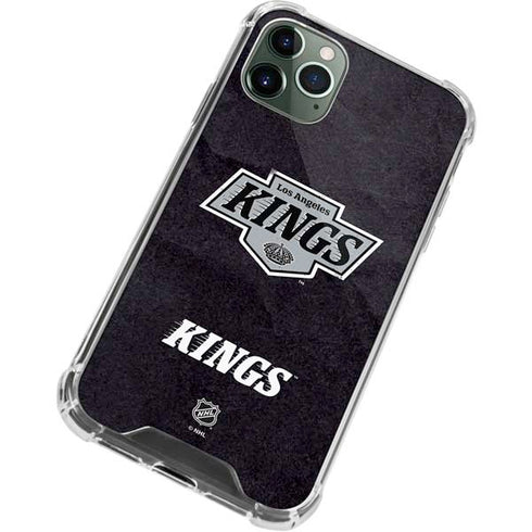 NHL Los Angeles Kings Distressed iPhone 12 Pro Max Clear Case