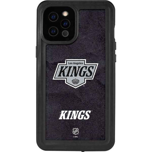 NHL Los Angeles Kings Distressed iPhone 12 Pro Max Waterproof Case