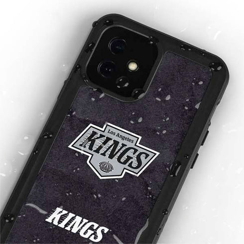 NHL Los Angeles Kings Distressed iPhone 12 Waterproof Case
