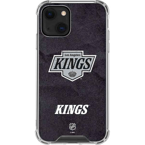 NHL Los Angeles Kings Distressed iPhone 13 Clear Case