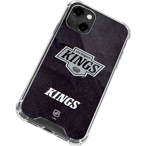 NHL Los Angeles Kings Distressed iPhone 13 Clear Case
