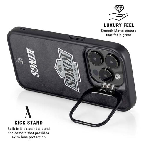 NHL Los Angeles Kings Distressed iPhone 14 Pro Kickstand Case