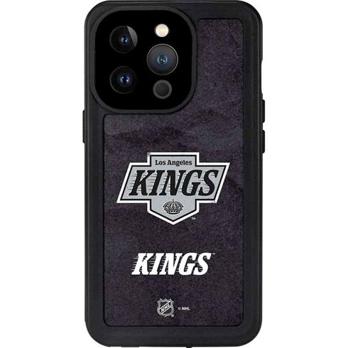NHL Los Angeles Kings Distressed iPhone 14 Pro Waterproof Case
