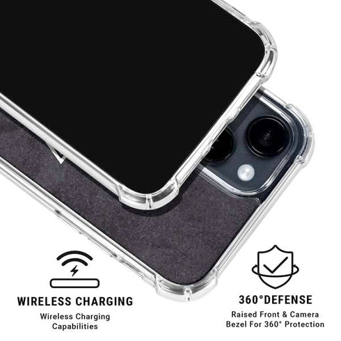 NHL Los Angeles Kings Distressed iPhone 15 Plus Clear Case
