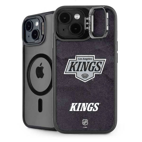 NHL Los Angeles Kings Distressed iPhone 15 Plus Kickstand Case