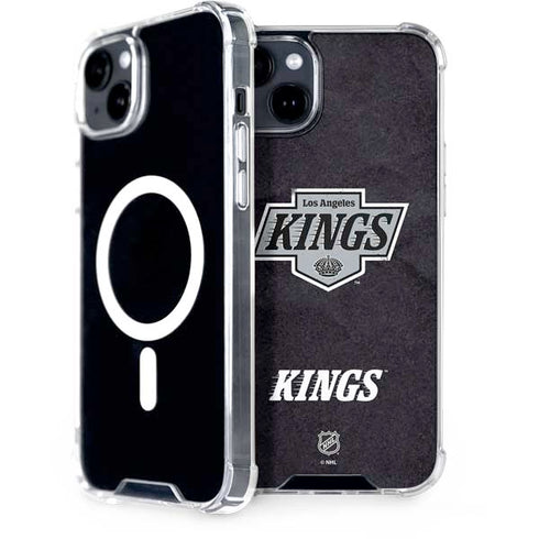 NHL Los Angeles Kings Distressed iPhone 15 Plus MagSafe Case