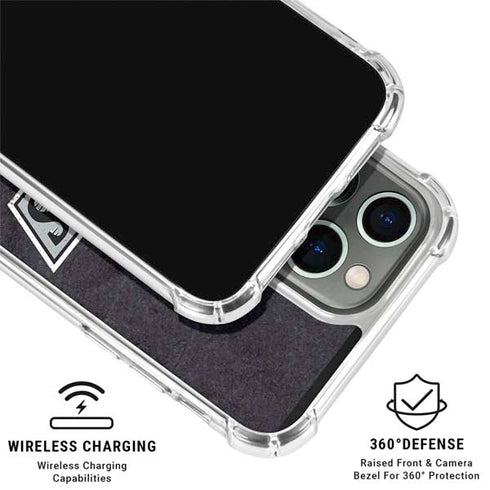 NHL Los Angeles Kings Distressed iPhone 15 Pro Clear Case