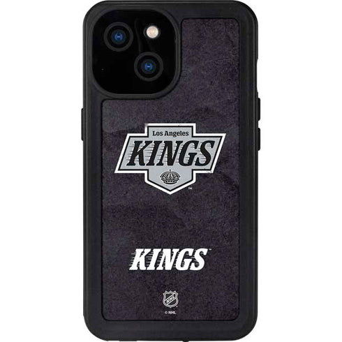 NHL Los Angeles Kings Distressed iPhone 15 Waterproof Case