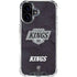 NHL Los Angeles Kings Distressed iPhone 16 Clear Case
