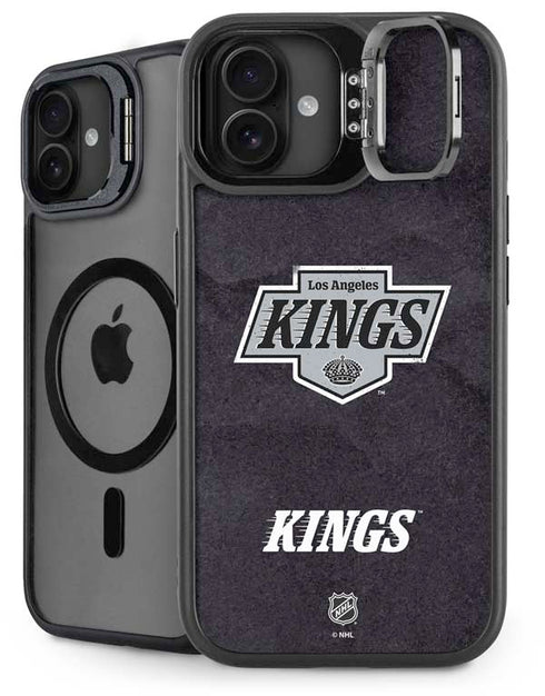 NHL Los Angeles Kings Distressed iPhone 16 Kickstand Case