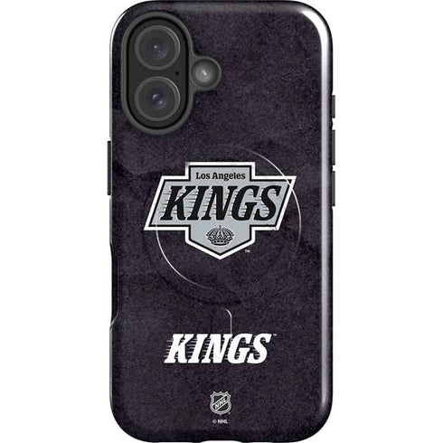 NHL Los Angeles Kings Distressed iPhone 16 Magsafe Impact Case