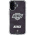 NHL Los Angeles Kings Distressed iPhone 16 Plus Clear Case