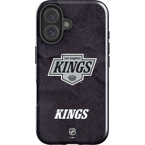 NHL Los Angeles Kings Distressed iPhone 16 Plus Impact Case