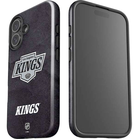NHL Los Angeles Kings Distressed iPhone 16 Plus Impact Case