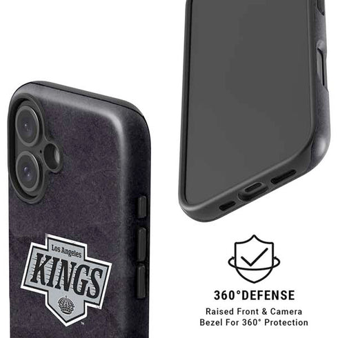 NHL Los Angeles Kings Distressed iPhone 16 Plus Magsafe Impact Case