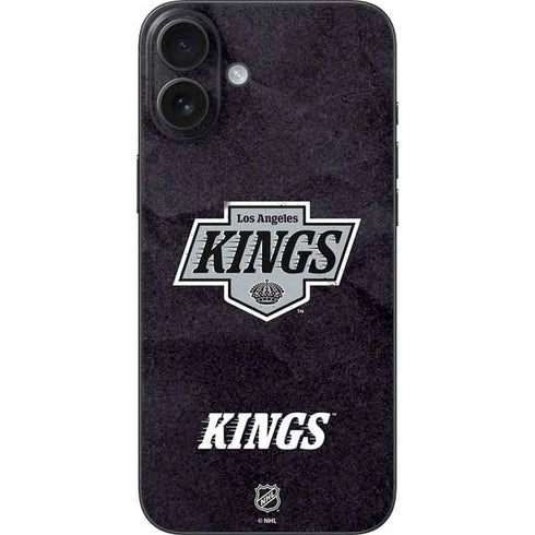 NHL Los Angeles Kings Distressed iPhone 16 Plus Skin