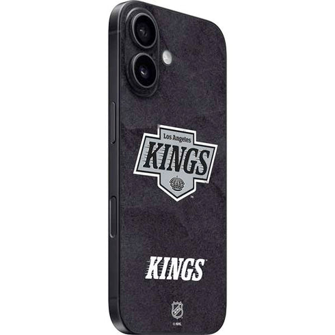 NHL Los Angeles Kings Distressed iPhone 16 Plus Skin