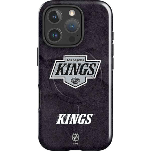 NHL Los Angeles Kings Distressed iPhone 16 Pro Magsafe Impact Case