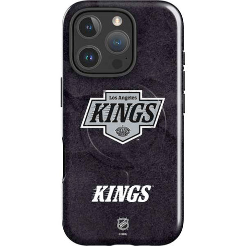 NHL Los Angeles Kings Distressed iPhone 16 Pro Max Magsafe Impact Case