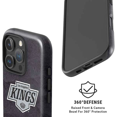 NHL Los Angeles Kings Distressed iPhone 16 Pro Max Magsafe Impact Case