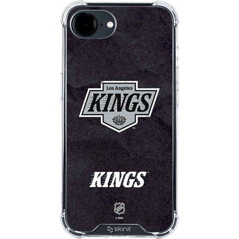 NHL Los Angeles Kings Distressed iPhone 16e Clear Case