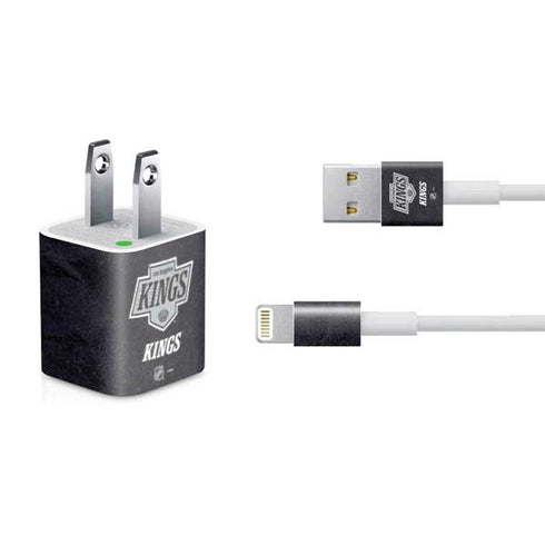 NHL Los Angeles Kings Distressed iPhone Charger (5W USB) Skin