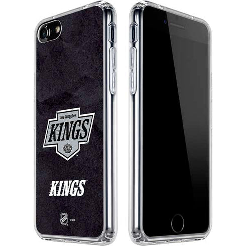 NHL Los Angeles Kings Distressed iPhone SE (2nd & 3rd Gen) Clear Case