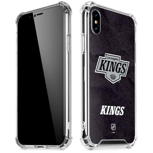 NHL Los Angeles Kings Distressed iPhone X/XS Clear Case