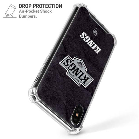 NHL Los Angeles Kings Distressed iPhone X/XS Clear Case