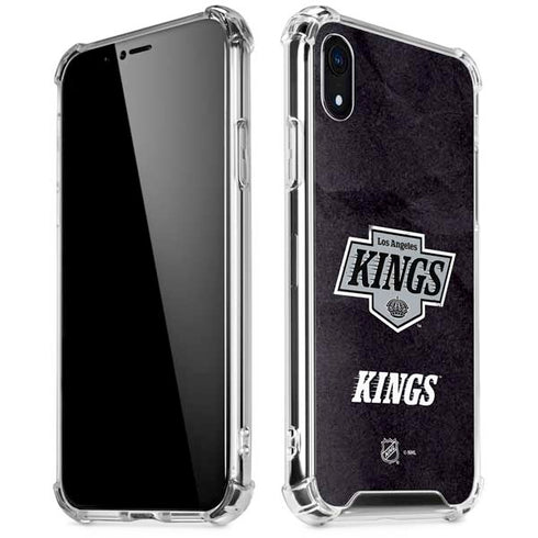 NHL Los Angeles Kings Distressed iPhone XR Clear Case