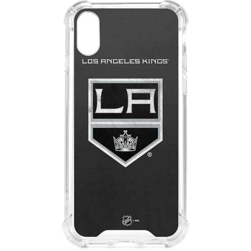 NHL Los Angeles Kings Distressed iPhone XS Clear Case