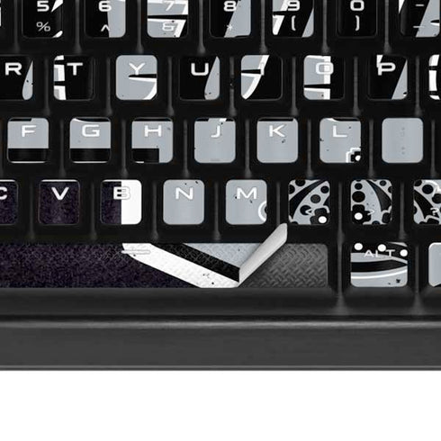 NHL Los Angeles Kings Distressed K95 RGB PLATINUM Mechanical Gaming Keyboard Skin